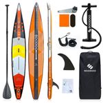 SOODOO 14FT Inflatable Orange SUP Stand Up Paddle Board  14'/27"/6" Surfboard PK