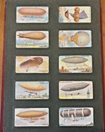 1910 Wills Cigarette Card Album Antique Early Aviation Aircraft Maps Fish