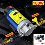 12V Electric Car Diesel Fuel Pump Oil Transfer Extractor Fluid Siphon Pump 100W