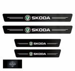 Skoda Sill Sticker Protector Threshold Cover X4