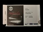Manchester United V Everton ticket. Hospitality ticket 2007-08 Private Box