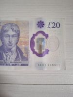 A AK01 10.A Low and Rare Serial Number for A 20pound Note. Good Condition