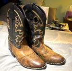 Cody James Kids Leather Western Boots Brown/Black US 3 D Style 41479