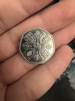 King Charles 50p No Crown/uncrowned Rare Coin 