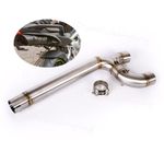 2" Motorcycle Exhaust System Middle Link Pipe For Yamaha FZ6S FZ6 FZ6N 2004-2011