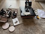 CREWORKS Swing-Arm Sublimation Heat Press for T-Shirts, Digital Display 220V