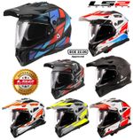 LS2 MX702 PIONEER II DUAL VISOR ADVENTURE OFF ROAD MX ECE22.06 MOTORCYCLE HELMET
