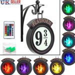 Harry Potter 3D Hanging 9 3/4 Night Light Hanging Wall Lamp Platform Hogwartsed