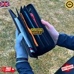 Leather Golf Glove Wallet Holder Zipper Golf Gloves Storage Bag
