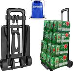Hand Truck Foldable Dolly Cart with Two Wheels Trolley Load Capacity Up To 30kg
