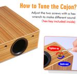 For Portable Traveling Cajon Box Drum Flat Hand Drum Wooded Percussion