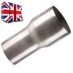 2.5'' to 2'' Inch Stainless Steel Flared Exhaust Reducer Connector Pipe Tube UK