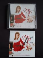 SIGNED Mariah Carey - All I Want For Christmas Is You CD + AUTOGRAPHED Art Card