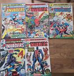 Marvel Comics  The Invaders 5 Comics  #3 , 5 ,6 ,7 ,8