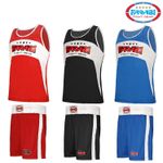 FARABI Boxing Vest & Shorts Set Boxing Training Uniform MMA Muaythai Fight Short