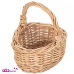 Infant & Toddler MINI Wicker Basket Wedding Flower Girl Easter Egg Hunt Book Day