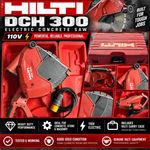 Hilti DCH 300 110V Electric Concrete Cutter Saw Disc Cutter + Carry Case