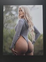 Kaitlyn Bertrand WWE TNA Bare Knuckle Fighting Hand Signed 8x10 Autograph COA