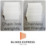 VERTICAL BLIND WEIGHTS 3.5"/89mm chained & chainless Child and Pet Friendly