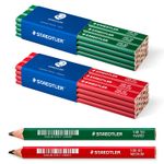 Staedtler Carpenters Pencils - Wood Joiners Marking Pencil - Hard or Medium Lead