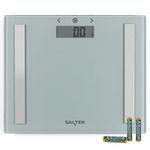 Salter Digital Scale Body Analyser Bathroom Weight BMI Body Fat & Water Compact