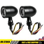 Universal Led Motorcycle Motorbike Turn Signal Indicators Amber Red Light Lamp