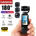 Lenovo 4K HD Action Camera 180° Rotatable Vlog YouTube TikTok Video Cam Recorder