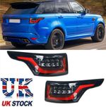 Pair Dynamic LED Rear Tail Light Brake Lamp For Range Rover Sport L494 2013-2022