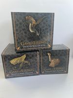 Game Of Thrones Set 3 x Baby Dragon The Noble Collection Drogon Viserion Rhaegal