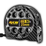 PREMIUM Carbon Tape Measure Waterproof Stainless Steel 7.5m - UK CM & INCH