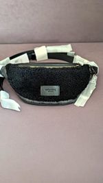 Coach Warren Mini Shearling & Leather Bumbag Belt Bag Black CY884