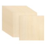 12Pcs Basswood Sheets 12 x 12 x 1/16 Inch for Painting Aircraft Model