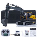 Double E Metal EC160E 1/14 RC Hydraulic Excavator E111 Digger Light System Radio