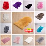 Large Faux Fur Sheepskin Rug Fluffy Mat Room Sofa Hairy Mat Shaggy Floor Carpet