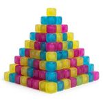 A2Z 20, 40, 60 Pack Reusable Ice Cubes with Mesh Storage Bag Non Diluting Drink