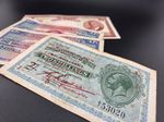 MALTA GEORGE VI BANKNOTES X 4.  1942 - 1951.  VERY NICE GROUP