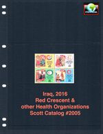 $4.50 Scott Value  - 2016 IRAQ Red Crescent Health Orgs scarcer CV MNH NH UMM