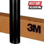 3M 2080 S12 SATIN BLACK AUTOMOTIVE VINYL WRAP BEST QUALITY / NEXT DAY DELIVERY
