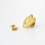Irish Gold Harp Suit Pin: Elegance for Every Occasion, Irish Wedding Lapel