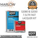 U-POL S2080 HS Clear Coat 2K 7.5L Kit with S2030 Fast Hardener