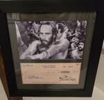 Charlton Heston Signed Official Bank Chq Genuine - Framed With COA - WOW