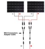 SOLAR PANEL branch connectors 2 way compatible with 4mm solar plugs motorhome RV