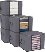 Storage Bags Moth Proof Clothes Organizer Large Duvet Bags Zips 90L Organizer