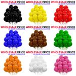100 X Latex PLAIN BALOON BALLONS helium BALLOONS Quality Party Birthday Wedding