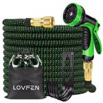 50-100FT Expandable Garden Hose Pipe Heavy Duty Flexible With Water Spray Gun