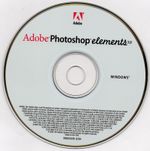 PHOTOSHOP  ELEMENTS 3.0 CD ROM OEM with serial number Windows 98, XP, 7, 8