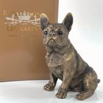 French Bulldog ornament Leonardo bronze effect figurine Frenchie gift, boxed