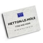 A4 PRINT - Hetton-Le-Hole, Tyne and Wear - Lat/Long NZ3547