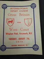 GREAT BRITAIN V WEST COAST TOUR MATCH @ GREYMOUTH 7TH AUGUST 1979