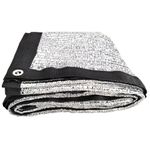 3x4m Car Shield Sun Shade Cloth, Silver Aluminet Pet Heat Reflective Cover